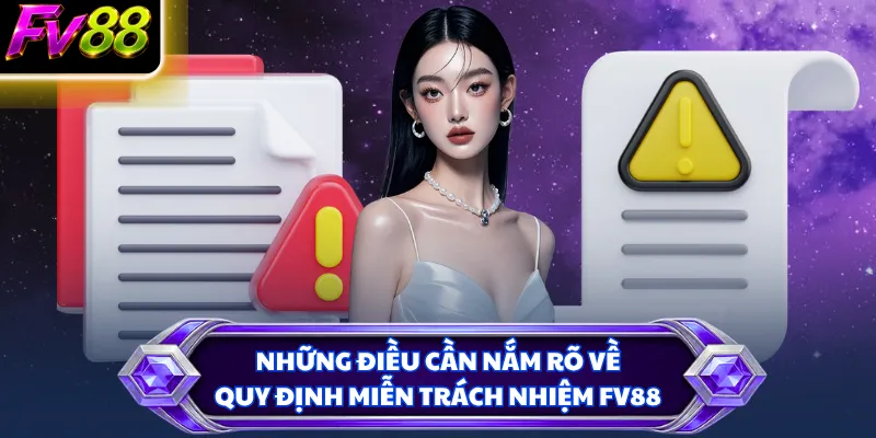 Những điều cần nắm rõ về quy định miễn trách nhiệm FV88
