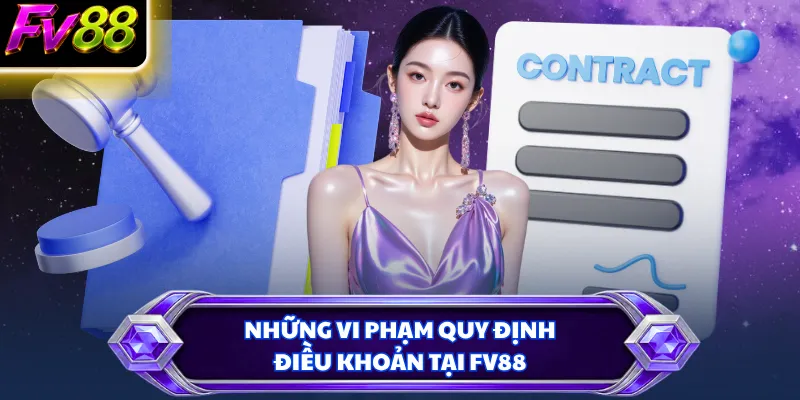 Những vi phạm quy định điều khoản tại FV88