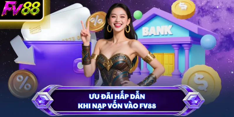 Ưu đãi hấp dẫn khi nạp vốn vào FV88